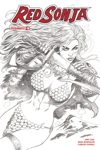 Red Sonja #19 Cvr H 30 Copy Duursema B&W Incv (Net)