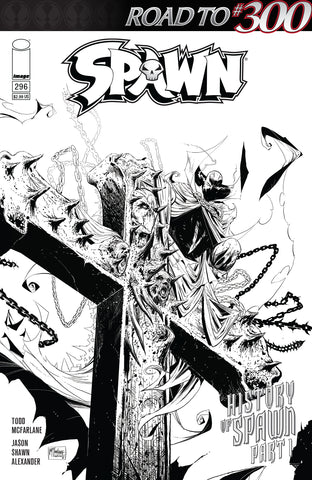 Spawn #296 Cvr C B&W Variant Mcfarlane & Mattina