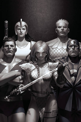 Red Sonja The Superpowers #1 45 Copy Yoon B&W Virgin Incv