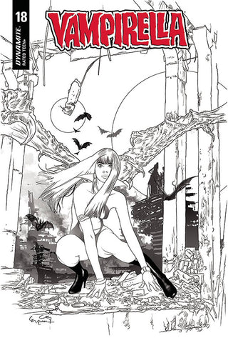 Vampirella #18 20 Copy Gunduz B&W Incv