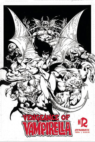 Vengeance of Vampirella #12 11 Copy Castro B&W Foc Incv
