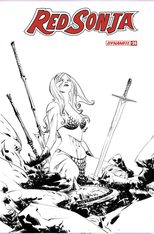 Red Sonja #24 20 Copy Lee B&W Incv