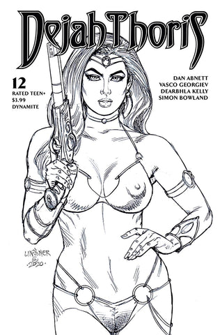 Dejah Thoris (2019) #12 20 Copy Linsner B&W Incv