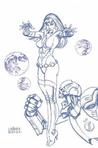 Vampirella Dark Powers #1 25 Copy Linsner Color Line Art Vir