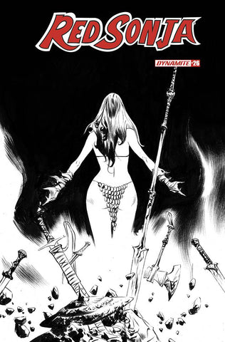 Red Sonja #26 30 Copy Lee B&W Incv