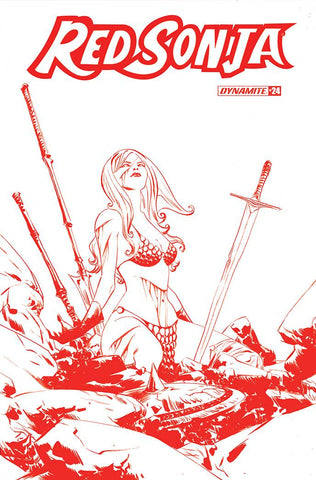 Red Sonja #24 21 Copy Lee Tint Foc Incv