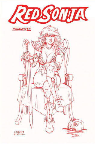 Red Sonja #24 25 Copy Linsner Tint Foc Incv