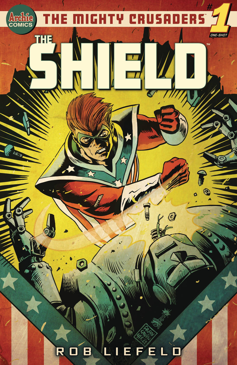 Mighty Crusaders One Shot The Shield Cvr B Francavilla