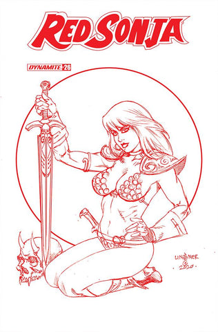 Red Sonja #26 25 Copy Linsner Tint Foc Incv