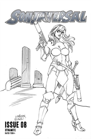 Sonjaversal #8 Cvr F 10 Copy Incv Linsner B&W