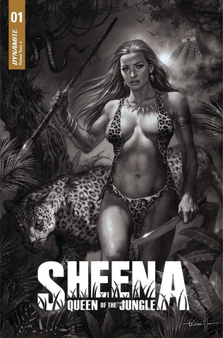Sheena Queen Jungle #1 Cvr J 30 Copy Incv Parrillo B&W