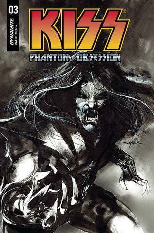 Kiss Phantom Obsession #3 Cvr G 20 Copy Incv Sayger B&W Line