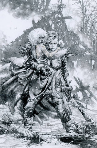 Red Sonja (2021) #1 Cvr U 15 Copy Foc Incv Anacleto B&W Virg