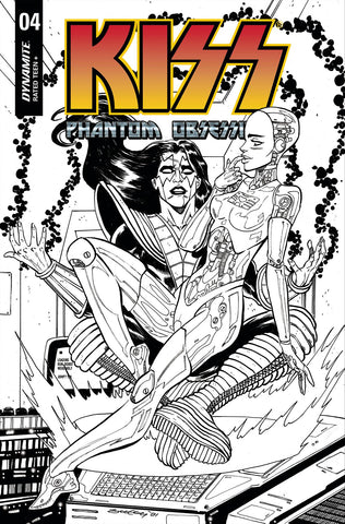 Kiss Phantom Obsession #4 Cvr H 25 Copy Incv Seeley B&W Line