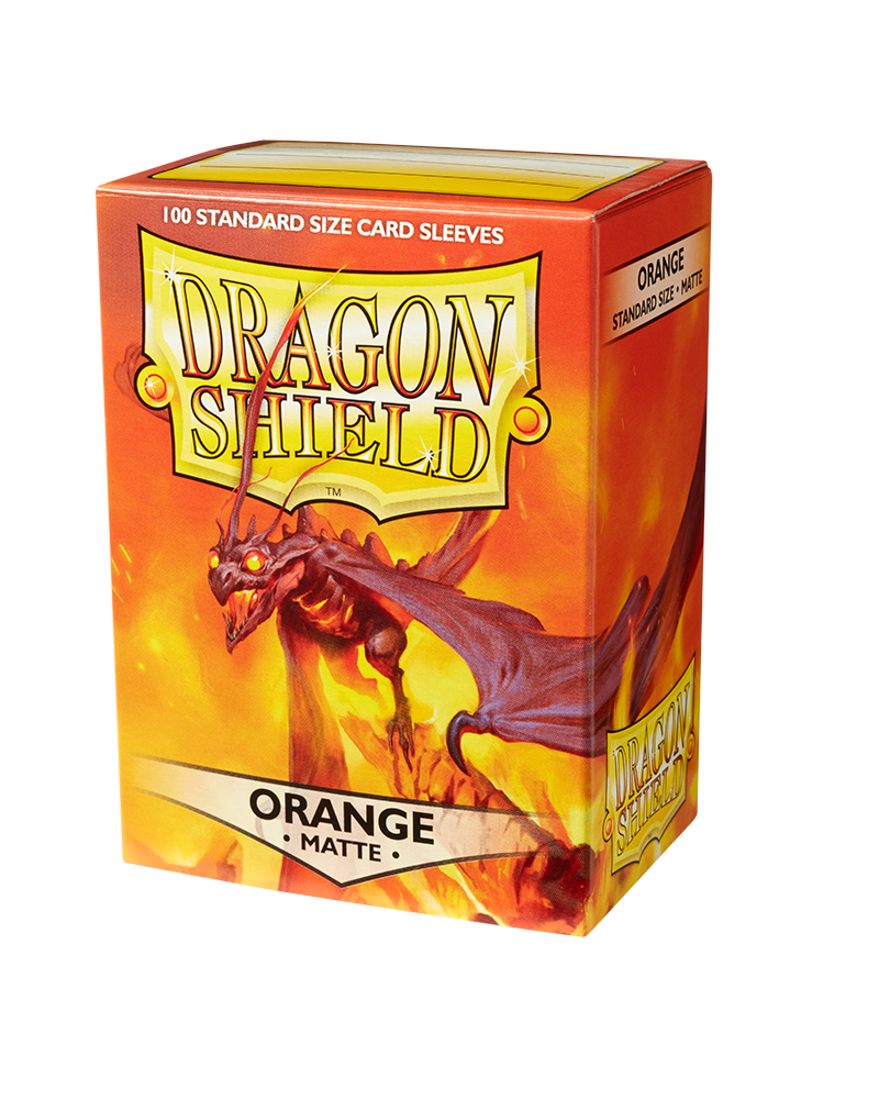 Dragon Shield 100ct Box Deck Protector Matte Orange