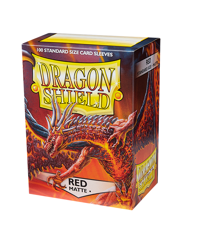 Dragon Shield 100ct Box Deck Protector Matte Red